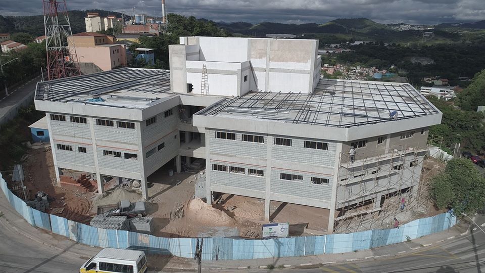 Imagem aérea do Complexo da Saúde de Santana de Parnaíba